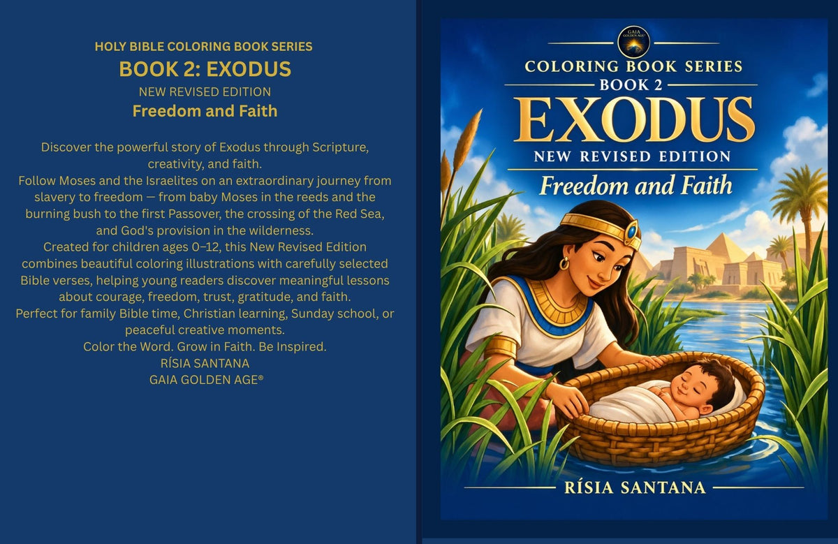 HOLY BIBLE COLORING BOOK SERIES — BOOK 2: EXODUS. Freedom and Faith