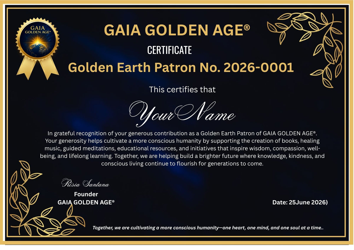 🌍 Golden Earth Patron £100 — Together, we are cultivating a more conscious humanity.
