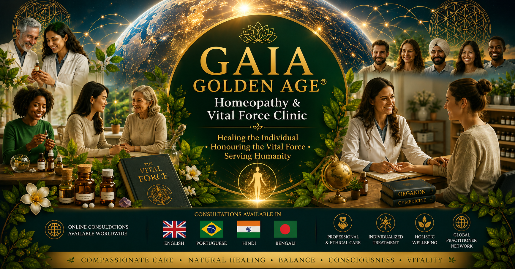 Welcome to GAIA GOLDEN AGE® Homeopathy & Vital Force Clinic