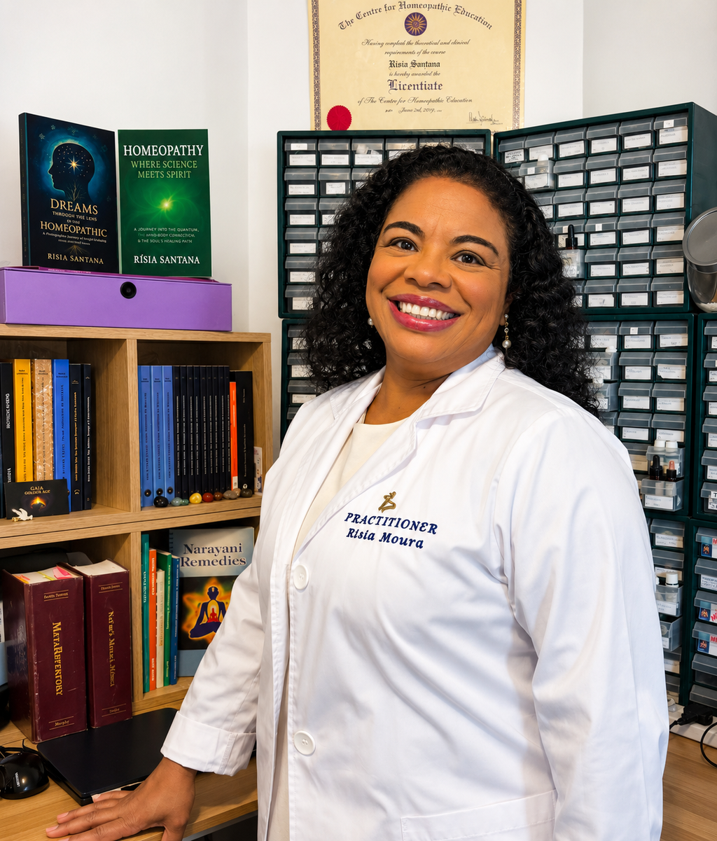 Consulta Homeopática com Rísia Santana. (Consulta em Português)