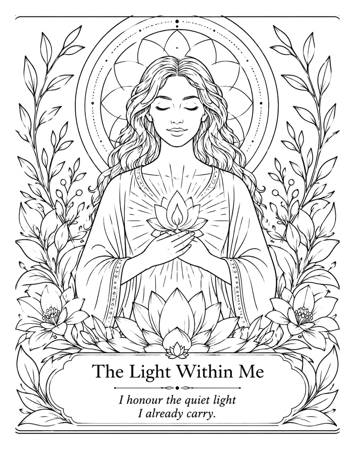 A Meditative Coloring Journey into Group Luminosity. WE WERE MEANT TO ILLUMINATE TOGETHER.
