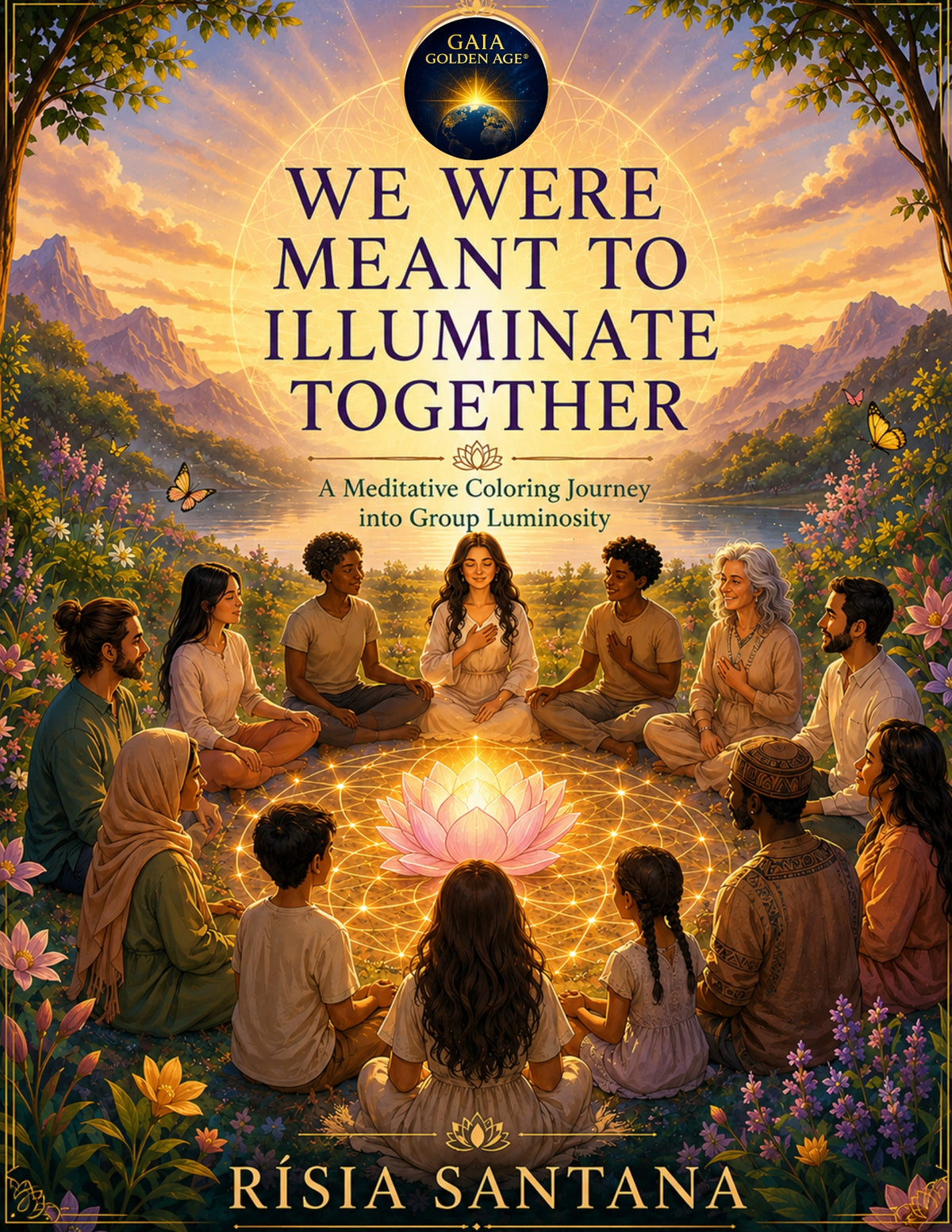 A Meditative Coloring Journey into Group Luminosity. WE WERE MEANT TO ILLUMINATE TOGETHER.