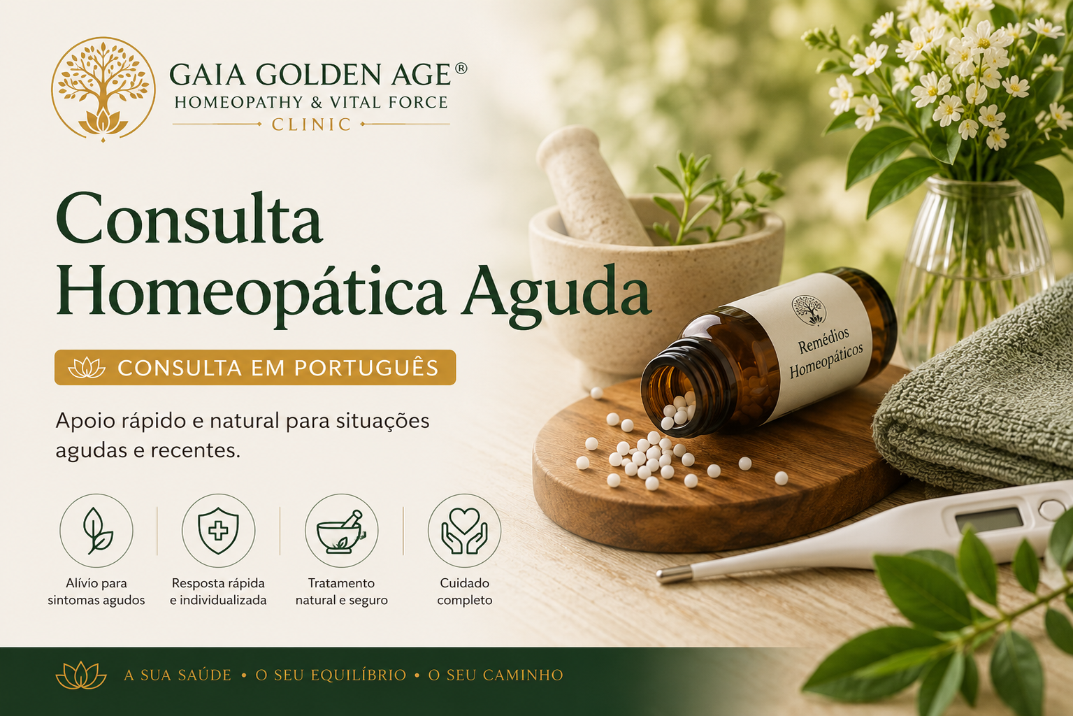 Consulta Homeopática Aguda – Português (30 min)
