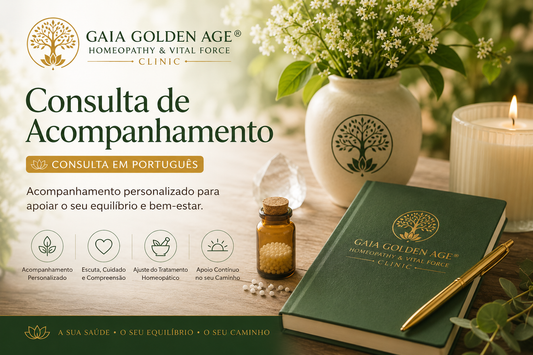 Consulta de Acompanhamento Homeopático com Rísia Santana. Consulta em Português | 60 Minutos