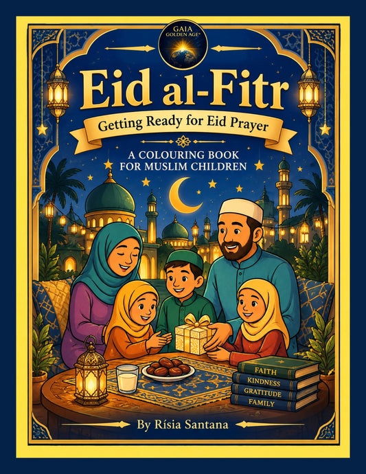 Eid al-Fitr. Getting Ready for Eid Prayer. A Coloring Book for Muslim Children