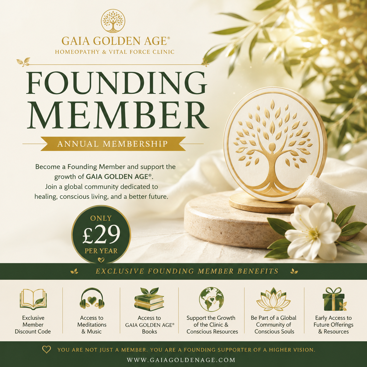 GAIA GOLDEN AGE® Founding Member — Annual Membership.