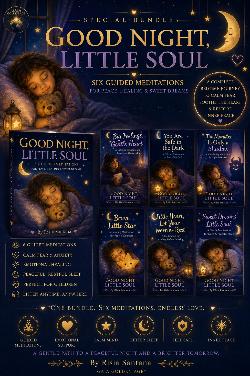 GOOD NIGHT, LITTLE SOUL Special Bundle — 6 Guided Bedtime Meditations for Children