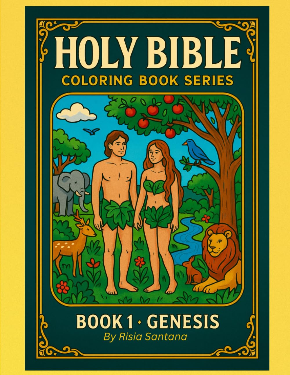 Holy Bible: Coloring Book Series. Book 1. Genesis