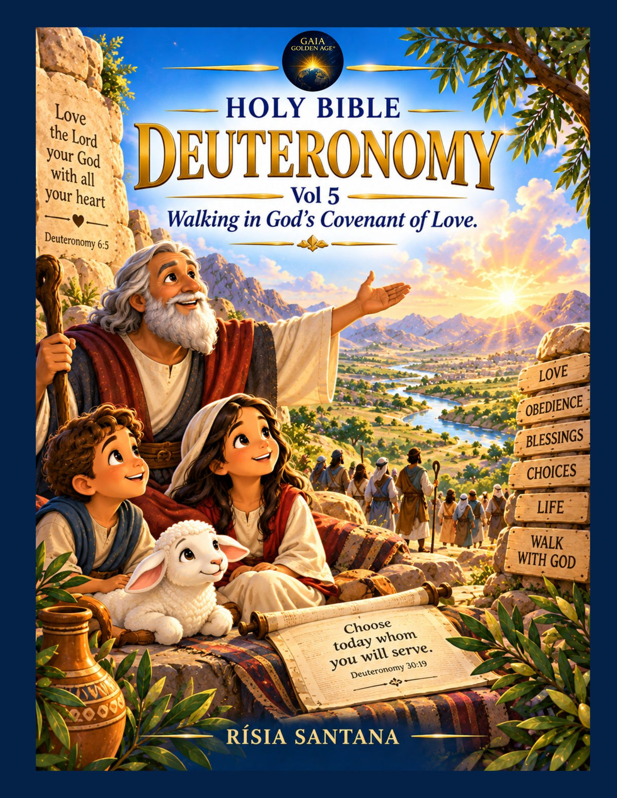 HOLY BIBLE COLORING BOOK SERIES — BOOK 5: DEUTERONOMY. Walking in God’s Covenant of Love.