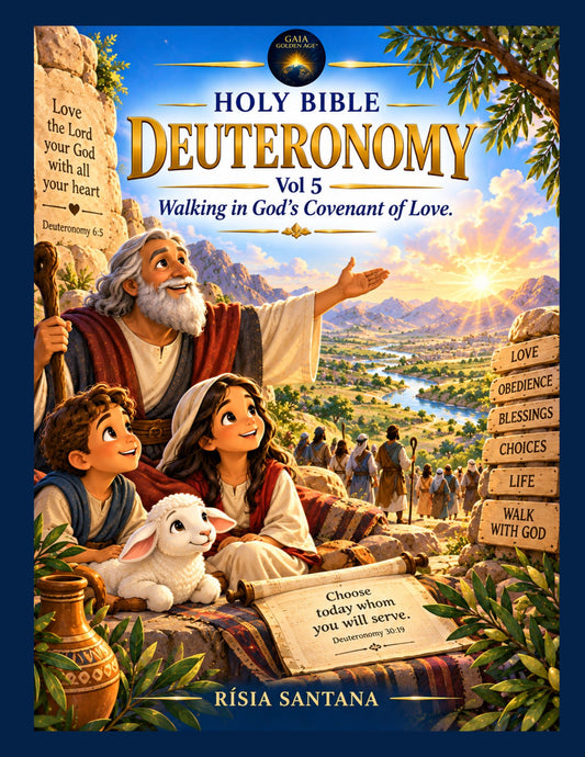 HOLY BIBLE COLORING BOOK SERIES — BOOK 5: DEUTERONOMY. Walking in God’s Covenant of Love.