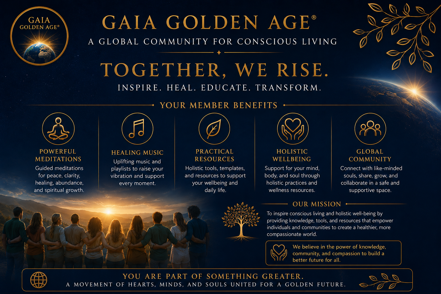 GAIA GOLDEN AGE® Founding Member — Annual Membership.