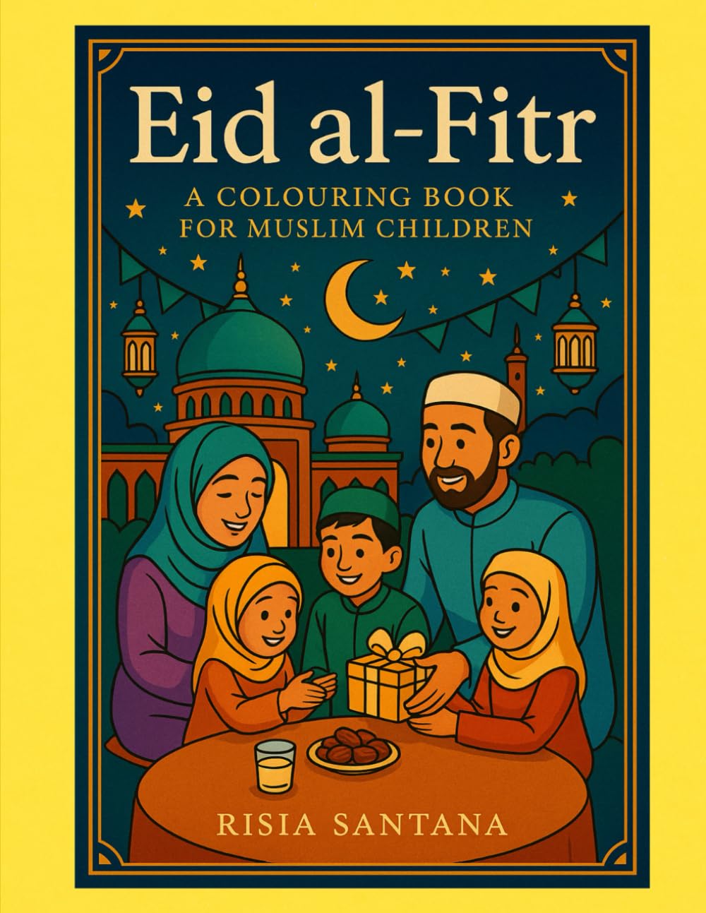 Eid al-Fitr. Getting Ready for Eid Prayer. A Coloring Book for Muslim Children