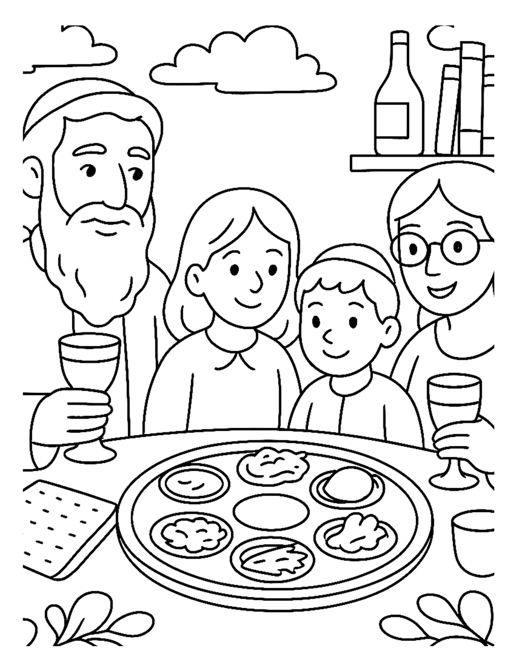 Passover: A coloring book for Jewish children